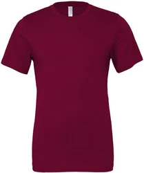 Bella + Canvas Unisex Jersey Short Sleeve T-Shirt Dunkelrot/Lila/Rosa