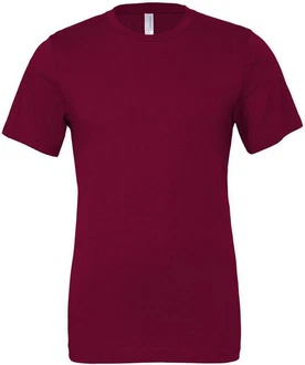 Bella + Canvas Unisex Jersey Short Sleeve T-Shirt Dunkelrot/Lila/Rosa