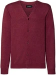 Russell Cardigan Men's V-Neck Dunkelrot/Rot/Bordeaux