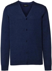 Russell Cardigan Men's V-Neck Dunkelblau/Blau/Hellblau