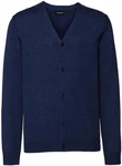 Russell Cardigan Men's V-Neck Dunkelblau/Blau/Hellblau