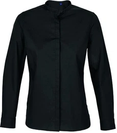 Jackenblazer Womens Mao Collar Shirt Bart S bis 3XL