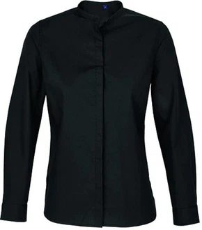 Neoblu Jackenblazer Womens Mao Collar Shirt Bart Schwarz/Dunkelblau