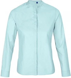 Jackenblazer Womens Mao Collar Shirt Bart S bis 3XL