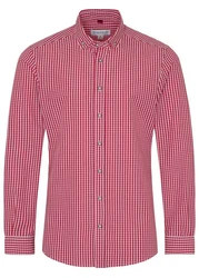 Spieth & Wensky Trachtenhemd TG Detmold Rot/Dunkelrot/Bordeaux