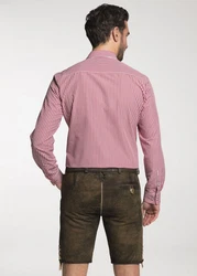 Spieth & Wensky Trachtenhemd TG Detmold Rot/Dunkelrot/Bordeaux