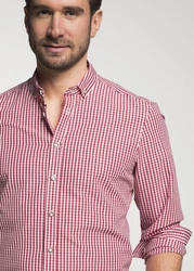 Spieth & Wensky Trachtenhemd TG Detmold Rot/Dunkelrot/Bordeaux