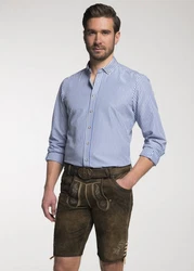 Spieth & Wensky Trachtenhemd TG Detmold Hellblau/Blau