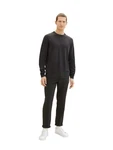 TOM TAILOR Strickpullover basic crewneck knit Schwarz/Dunkelgrau/Dunkelblau/Grau