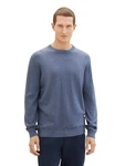 TOM TAILOR Strickpullover basic crewneck knit vintage indigo blue melange