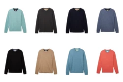 TOM TAILOR Strickpullover basic crewneck knit vintage indigo blue melange