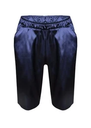 DKaren Schlafshorts Herren Satin Schlafhose Kurz Schlafanzughose Shorts -Zeus- (1-tlg) mit elastischem Bund