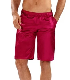 DKaren Schlafshorts Herren Satin Schlafhose Kurz Schlafanzughose Shorts -Zeus- (1-tlg) mit elastischem Bund