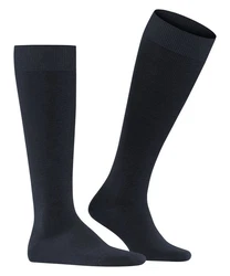 FALKE Kniestrümpfe Energizing Wool Schwarz/Dunkelblau/Blau