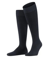FALKE Kniestrümpfe Energizing Wool Schwarz/Dunkelblau/Blau