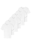 uncover by SCHIESSER Unterhemd 6er Pack Basic Weiß/Grau