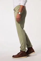 JP1880 Anzughose Jerseyhose FLEXNAMIC 5-Pocket Modern Straight Fit Khaki/Dunkelgrün