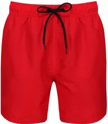 Reebok Badeshorts mit Kordelzug und elastischem Bund 