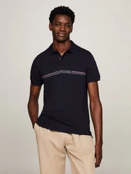Tommy Hilfiger Poloshirt STRIPE CHEST REG POLO navy / azur / rot / wei