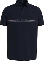 Tommy Hilfiger Poloshirt STRIPE CHEST REG POLO navy / azur / rot / wei