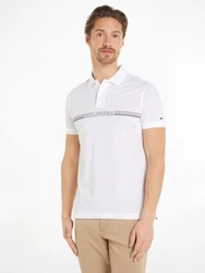 Tommy Hilfiger Poloshirt STRIPE CHEST REG POLO Weiß/Creme/Gelb/Schwarz
