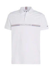 Tommy Hilfiger Poloshirt STRIPE CHEST REG POLO Weiß/Creme/Gelb/Schwarz