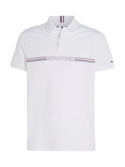 Tommy Hilfiger Poloshirt STRIPE CHEST REG POLO Weiß/Creme/Gelb/Schwarz