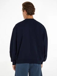 Tommy Jeans Sweatshirt TJM BOXY POP VARSITY CREW Dunkelblau