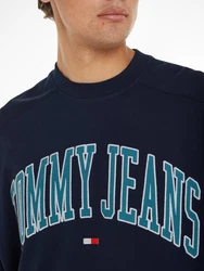 Tommy Jeans Sweatshirt TJM BOXY POP VARSITY CREW Dunkelblau