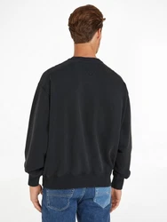 Tommy Jeans Sweatshirt TJM BOXY GMD CREW Schwarz/Hellblau/Dunkelblau