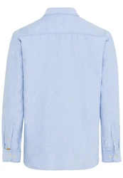 camel active Langarmhemd Button-Down-Kragen hellblau/wei
