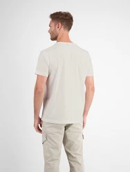LERROS T-Shirt mit Print Khaki/Grau/Rot