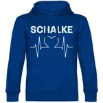 multifanshop Kapuzensweatshirt Herzschlag Hoodie Blau/Dunkelblau