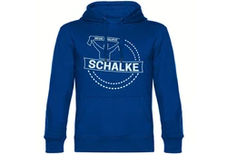 multifanshop Kapuzensweatshirt Schalke - Meine Fankurve Blau