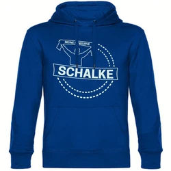 multifanshop Kapuzensweatshirt Schalke - Meine Fankurve Blau