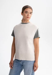 Pullunder Damen Jacquard Strick Pullunder JAMUNA Weicher Jacquard Strick