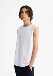 MELA Tanktop SUJAY Weiß/Hellblau/Creme