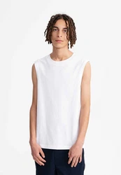 MELA Tanktop SUJAY Weiß/Hellblau/Creme