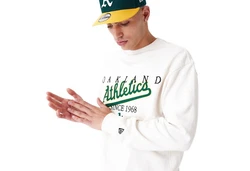 New Era Sweatpulli MLB Lifestyle Oakath Grün/Weiß/Creme/Dunkelgrün