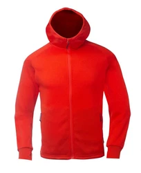 Skratta Kapuzenstrickjacke Herren Liska Rot/Orange