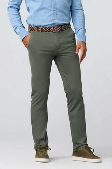 MEYER Chinohose ROMA Khaki/Dunkelgrün/Grün