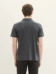 TOM TAILOR Poloshirt mit Logo Stickerei Dunkelgrau/Grau/Hellgrau