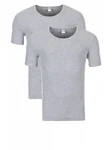 Yazubi Rundhalsshirt Basic Crew Neck Tee Grau/Hellgrau