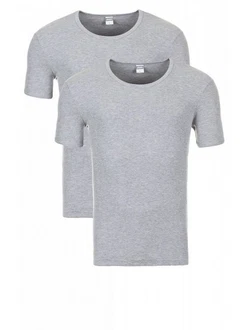 Yazubi Rundhalsshirt Basic Crew Neck Tee Grau/Hellgrau Yazubi Rundhalsshirt Basic Crew Neck Tee Grau/Hellgrau