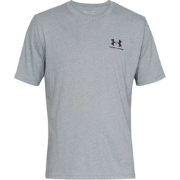 Kurzarmshirt SPORTSTYLE LEFT CHEST SS Steel Light Heather / / Black