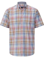 Babista Kurzarmhemd Style BELLAVETTI blau/blau kariert