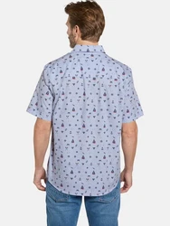 BABISTA Kurzarmhemd Style BELVANO blau/hellblau