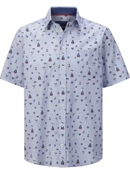 BABISTA Kurzarmhemd Style BELVANO blau/hellblau