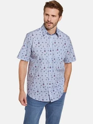 BABISTA Kurzarmhemd Style BELVANO blau/hellblau