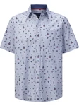 BABISTA Kurzarmhemd Style BELVANO blau/hellblau